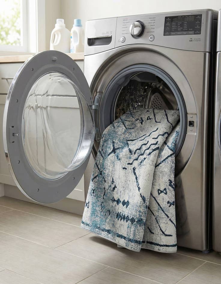 Detail image of  5' 3 x 5' 3 Kamala Washable Square Rug