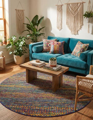 5' 3 x 5' 3 Calypso Round Rug