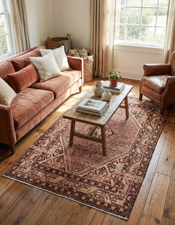4' 2 x 7' Hand Knotted Ultra Vintage Persian Wool Rug
