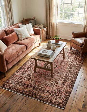 4' 2 x 7' Hand Knotted Ultra Vintage Persian Wool Rug