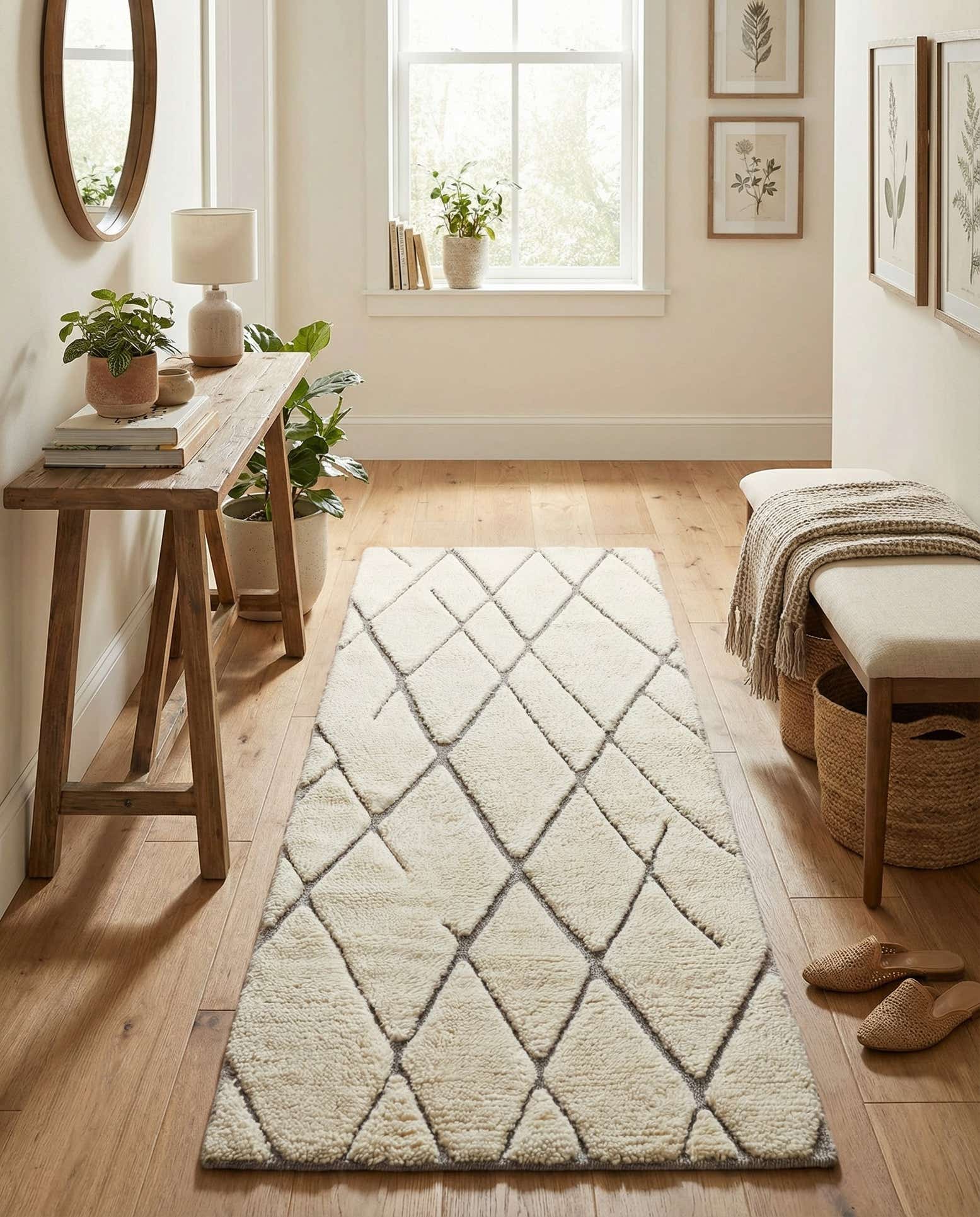 2' x 6' 1 Hand Knotted Atlas Moroccan Wool Runner Rug