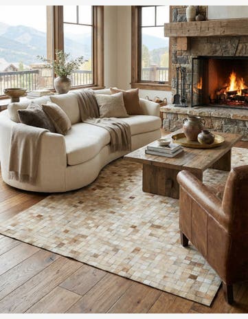 5' 1 x 7' 11 Cowhide - Patchwork Rug