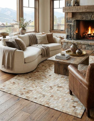 5' 1 x 7' 11 Cowhide - Patchwork Rug