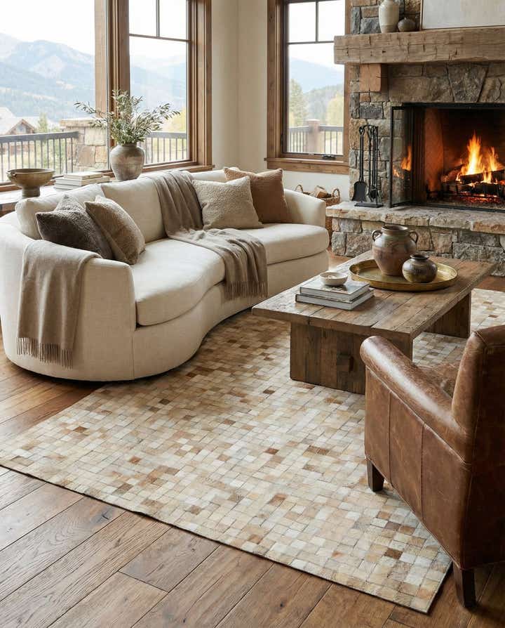 5' 1 x 7' 11 Cowhide - Patchwork Rug