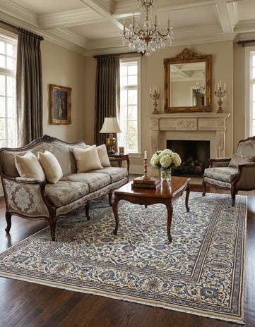 6' 9 x 10' 4 Kashan Wool Rug