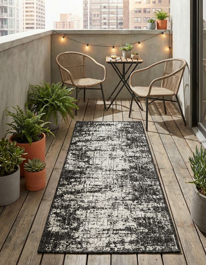 2' x 5' 3 Easy-Clean Modern Indoor / Outdoor...