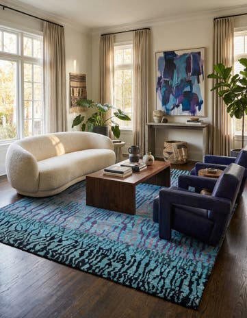 8' 2 x 9' 7 Kashkuli Wool Rug