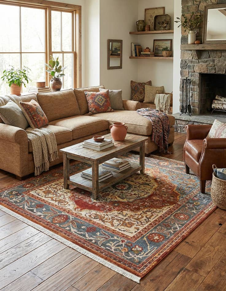 Detail image of 7' x 7' Havana Square Rug