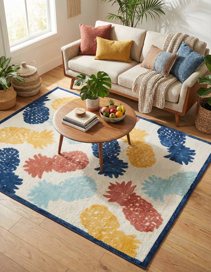 Detail image of 7' x 10'  Washable Belize Indoor / Outdoor Rug