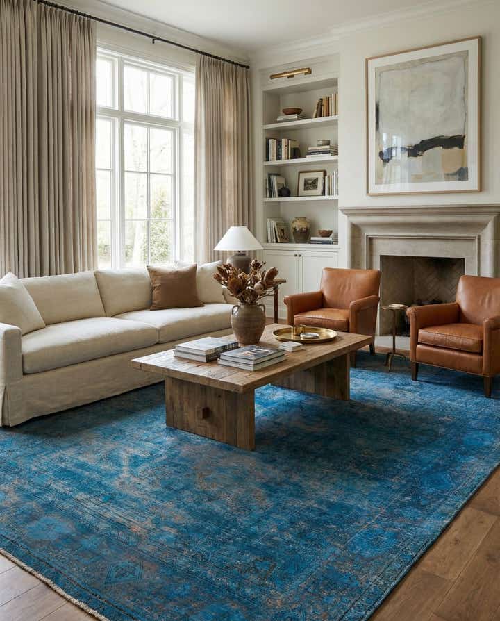 9' 8 x 12' 4 Hand Knotted Ultra Vintage Persian Wool Rug