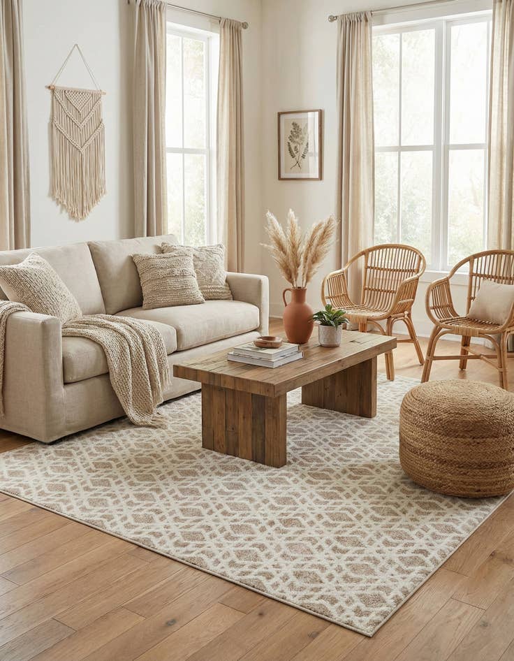 Detail image of 7' 10 x 7' 10 Laguna Square Rug