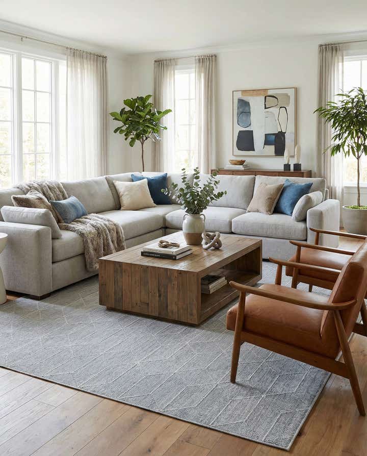 10' x 14' 1 Easy-Clean Lattice Indoor / Outdoor Rug