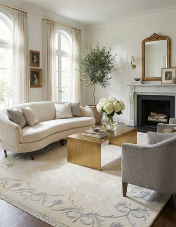 6' 6 x 9' 10 Hand Knotted Darya Wool Rug