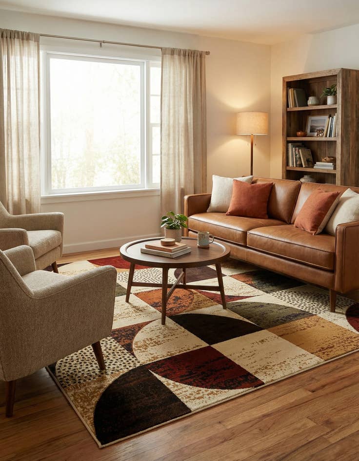 Detail image of 7' 10 x 7' 10 Cafe Square Rug