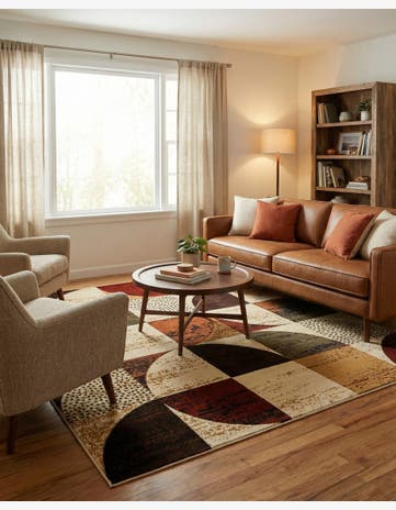 Cafe Square Rug