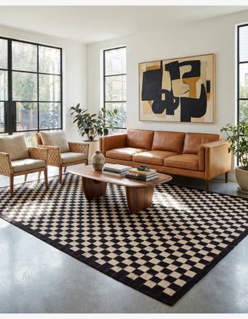 6' 7 x 9' 4 Hand Woven Kilim Modern Wool Rug