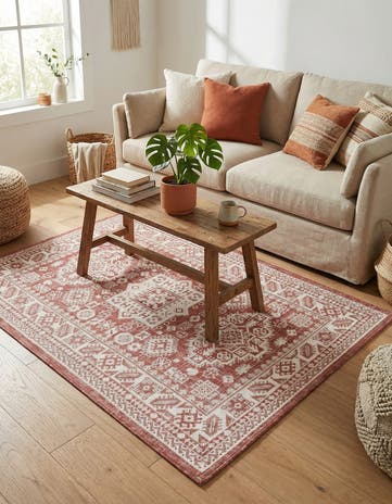 3' x 5' 3 Easy-Clean Aztec Indoor / Outdoor Rug
