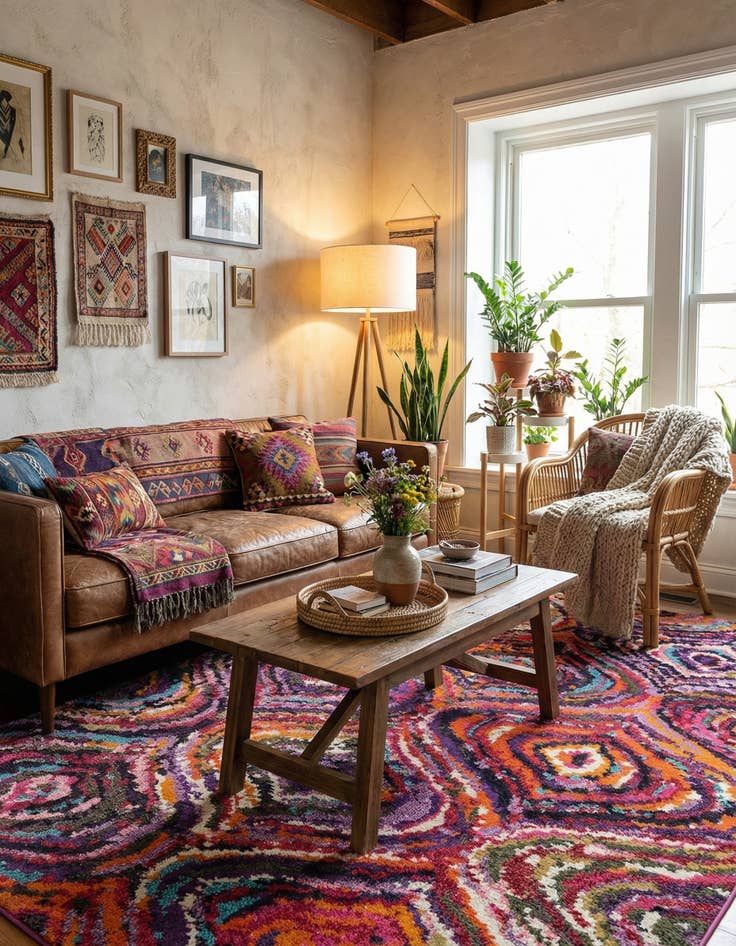 Detail image of  6' x 9'  Washable Hyacinth Rug