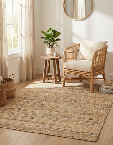 4' 1 x 6' 1 Hand Woven Palm Beach Jute Rug