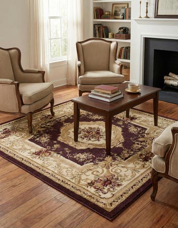 Brown Chateau Square Rug