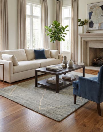 4' 7 x 6' 7 Hand Knotted Darya Wool Rug