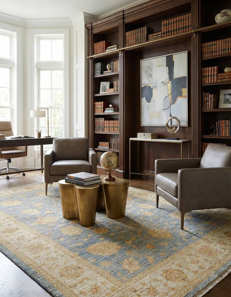 Detail image of 5' 8 x 7' 10 Kaizar Wool Rug