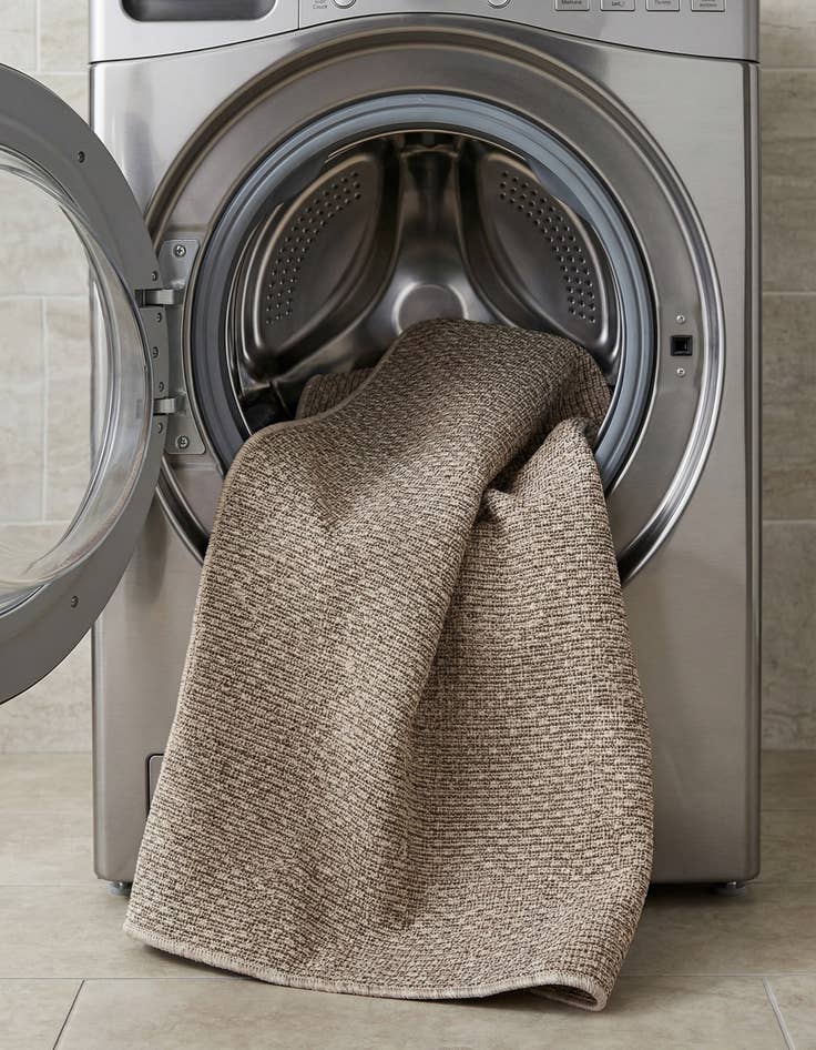 Detail image of  2' x 6'  Washable Solid Indoor / Outdoor Runner Rug