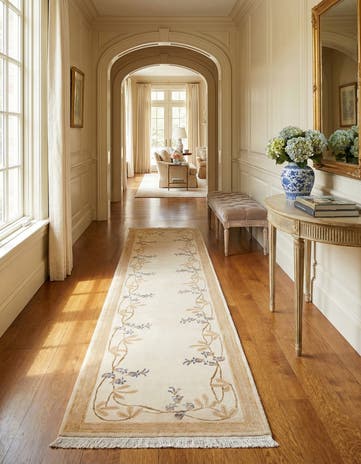 2' 7 x 9' 8 Hand Knotted Darya Wool Runner Rug