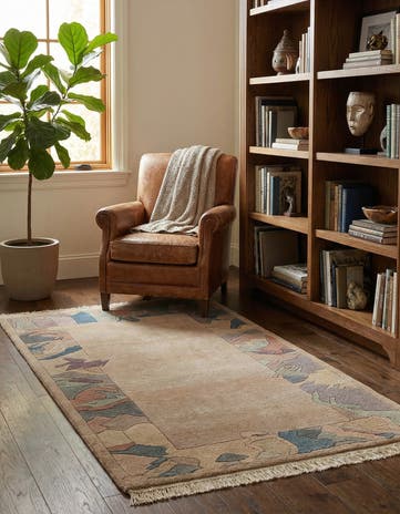 2' 6 x 4' 9 Hand Knotted Tibet Wool Rug