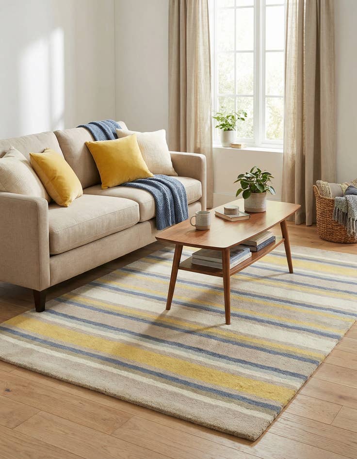 Detail image of 4' x 5' 7 Luna Wool Rug