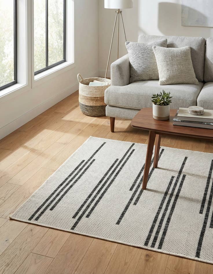 Detail image of  2' x 3'  Washable Modern Indoor / Outdoor Rug