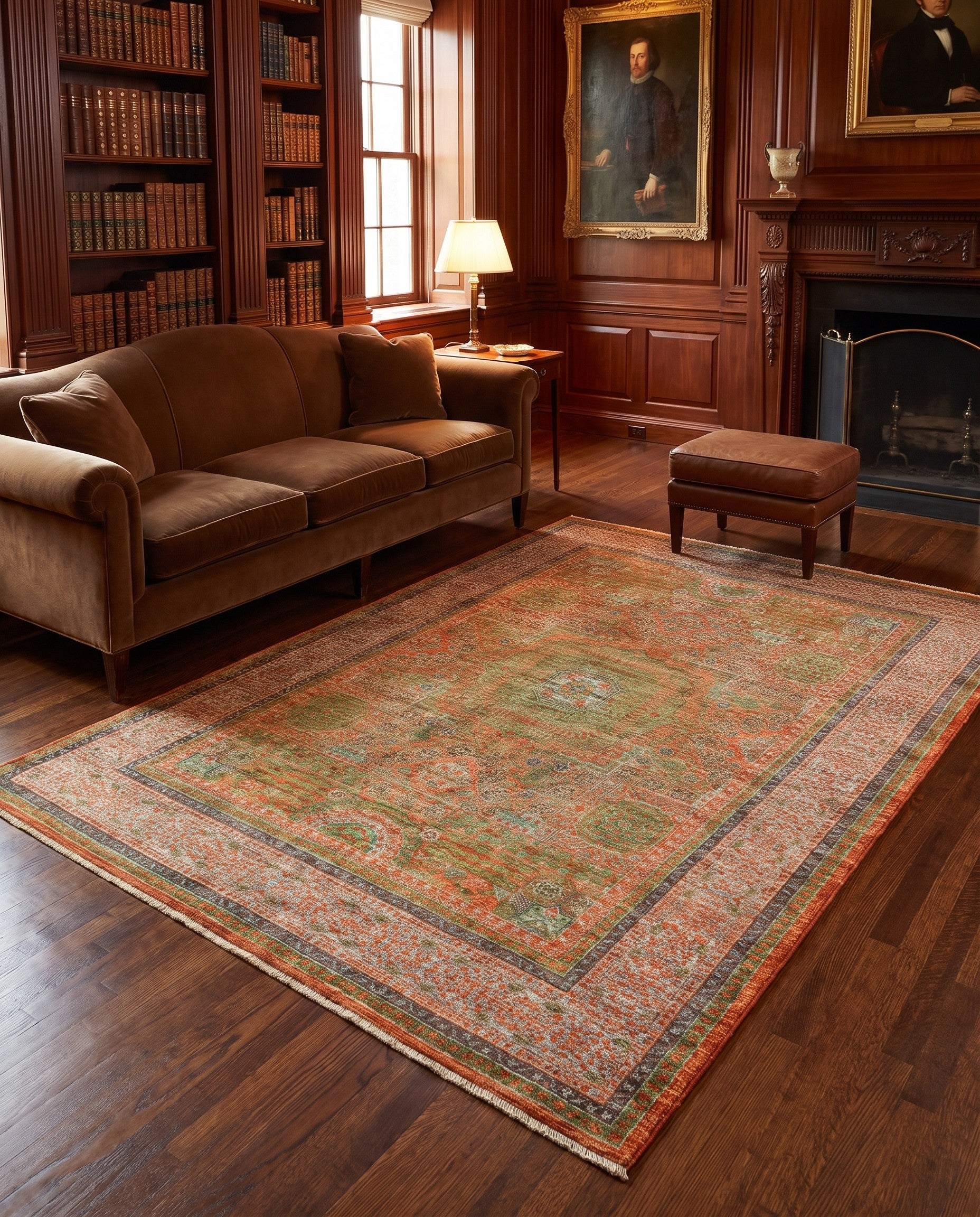 4' 10 x 6' 11 Hand Knotted Amina Rug
