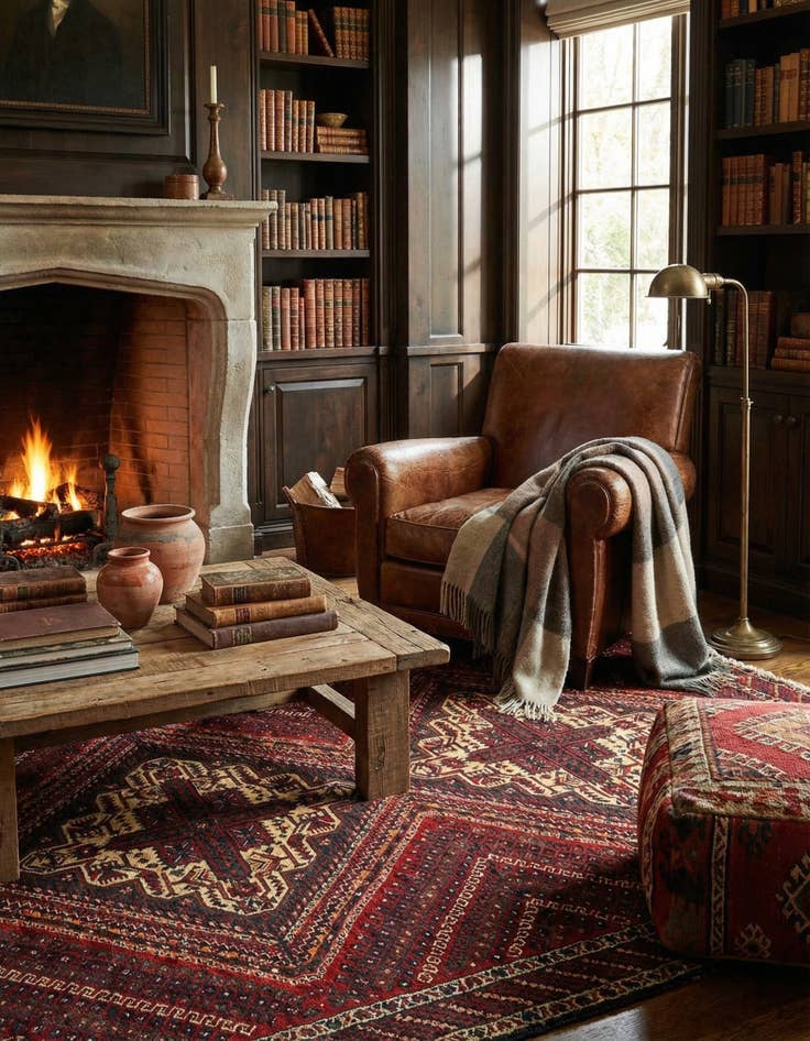 Detail image of 4' 4 x 6' 8 Afshar Wool Rug