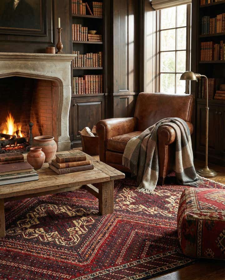4' 4 x 6' 8 Afshar Wool Rug