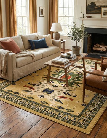 10' x 13' Heris Rug