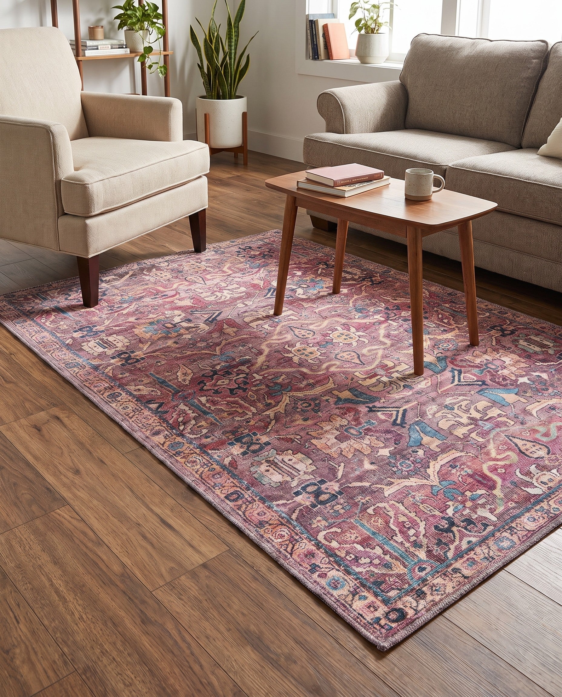 4' x 6' Washable Nostalgia Rug