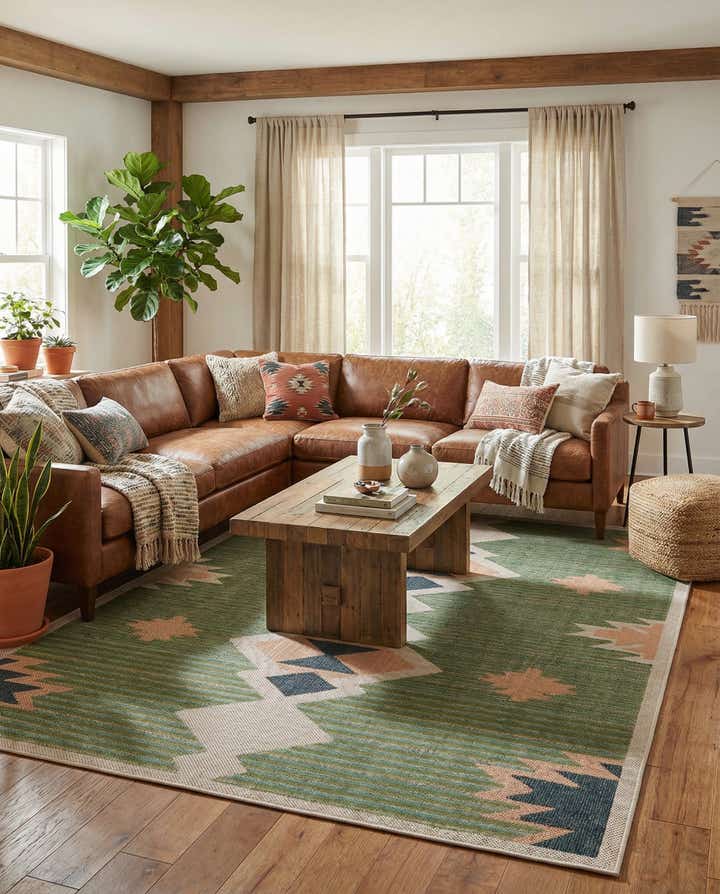 7' 10 x 10' Easy-Clean Baja Indoor / Outdoor Rug