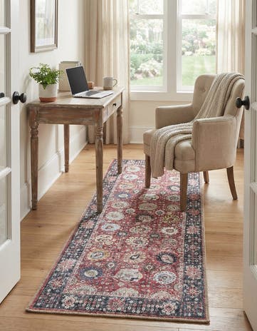 2' x 5' 1 Washable Timeless Runner Rug