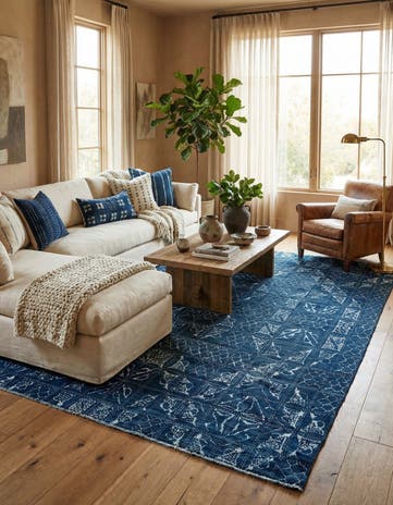 8' x 10' Hand Knotted Darya Rug
