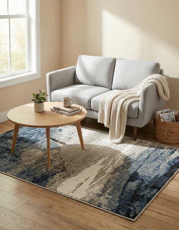 Blue Oslo Rug