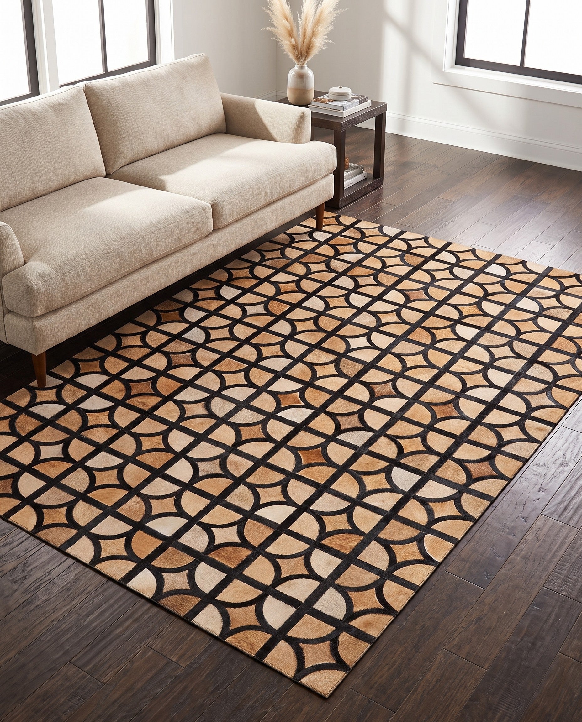 5' x 7' 10 Cowhide Rug