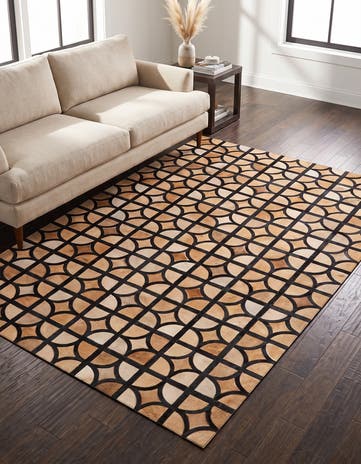 5' x 7' 10 Cowhide Rug