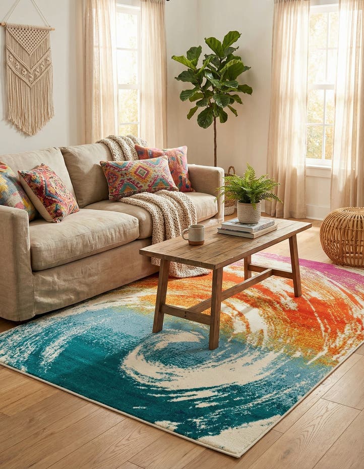 Jane Seymour 4' x 6' Open Hearts Rug