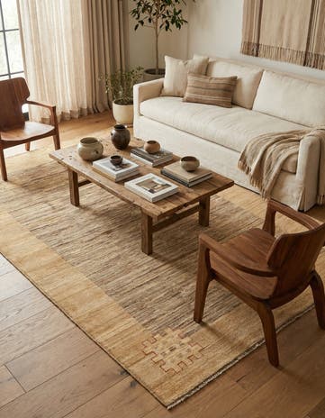 3' 9 x 6' 1 Hand Knotted Modern Ziegler Rug
