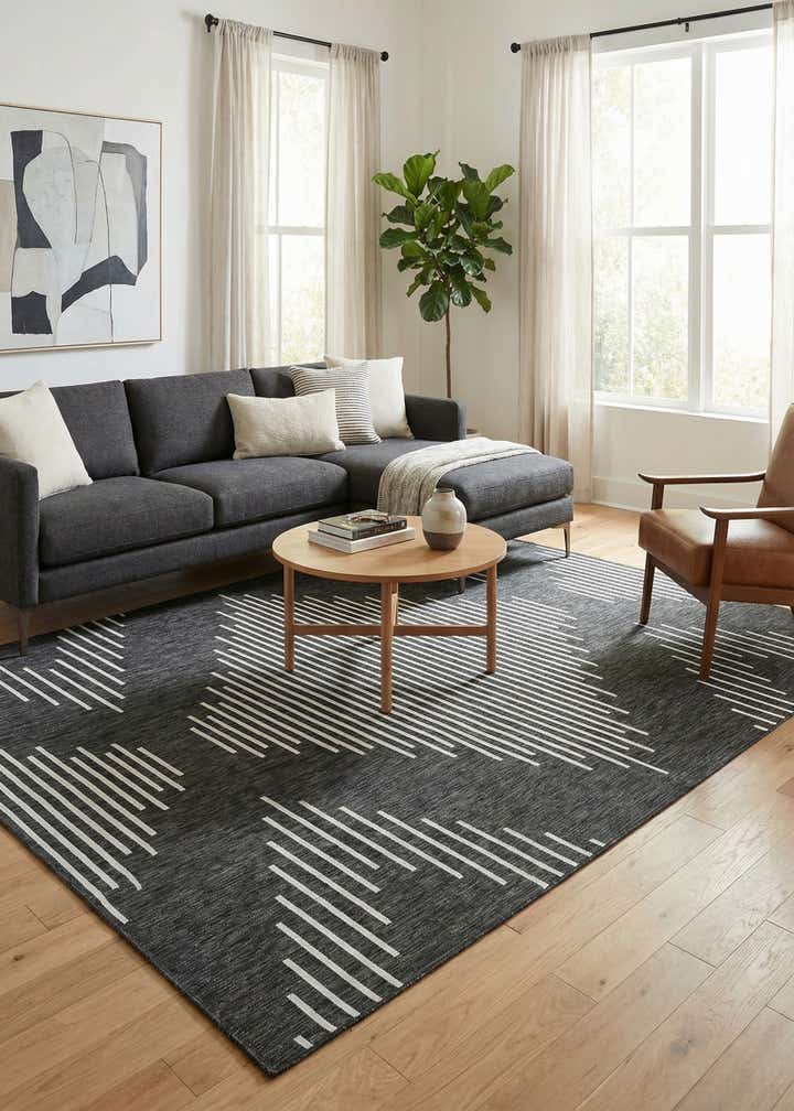 10' x 13' Easy-Clean Modern Indoor / Outdoor Rug