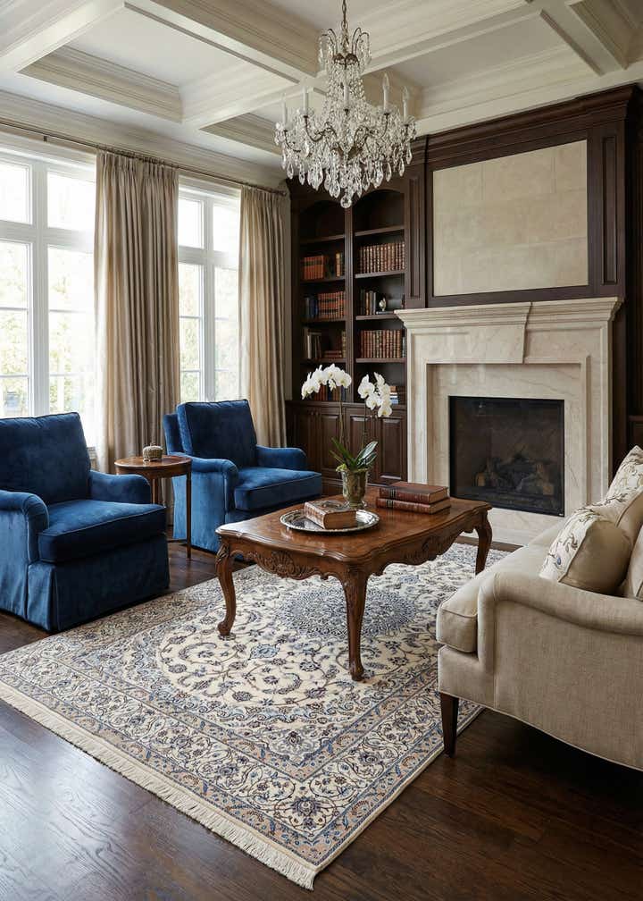 5' 1 x 7' 9 Hand Knotted Nain Rug