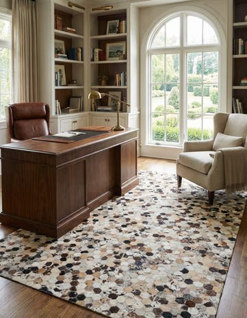 5' 1 x 8' Cowhide Rug