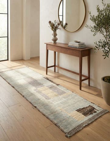 3' 2 x 9' 10 Hand Knotted Beni Marok Rug