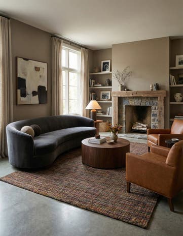 5' 6 x 8' 4 Hand Knotted Darya Wool Rug