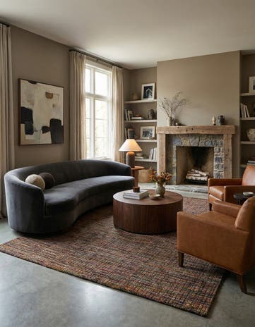 5' 6 x 8' 4 Hand Knotted Darya Wool Rug